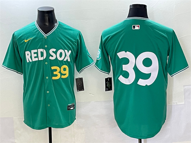 Boston Red Sox #39 Marcelo Mayer Green 2025 City Connect Limited Stitched Jersey - Zenithce