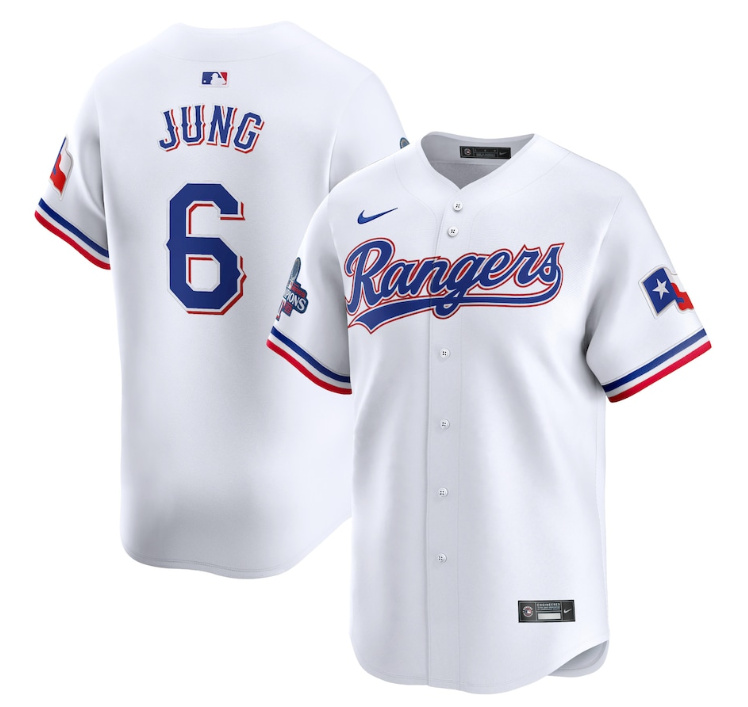 Texas Rangers #6 Josh Jung White 2023 World Series Champions Stitched Jersey - Zenithce