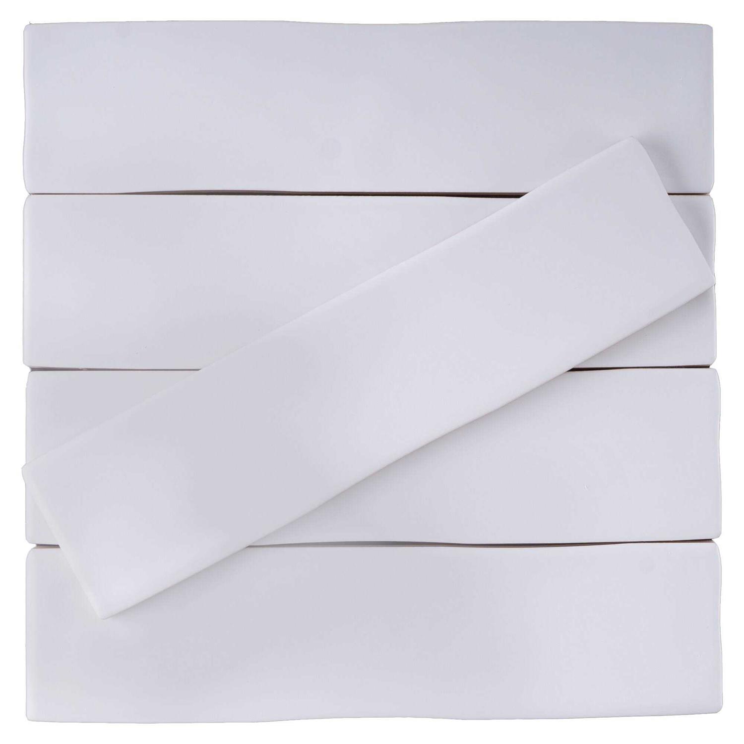 MOLOVO Kezma 2.95 in. x 11.81 in. Polished Ceramic Subway Wall Tile - Zenithce