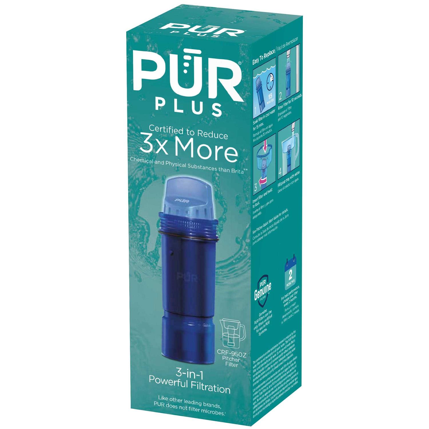 Pur Plus Water Pitcher Replacement Filter - Zenithce