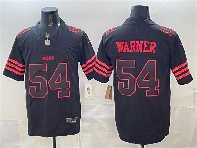 San Francisco 49ers #54 Fred Warner Black F.U.S.E. 'Stranger Things Edition' Vapor Limited Stitched Jersey - Zenithce