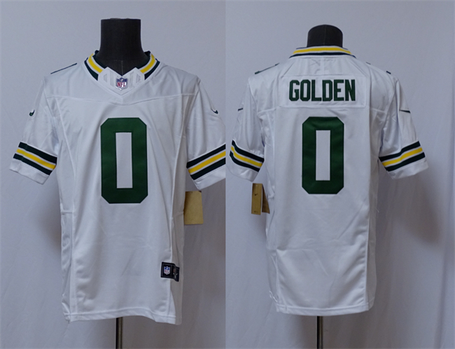 Green Bay Packers #0 Matthew Golden White Vapor 2025 F.U.S.E. Limited Stitched Jersey - Zenithce