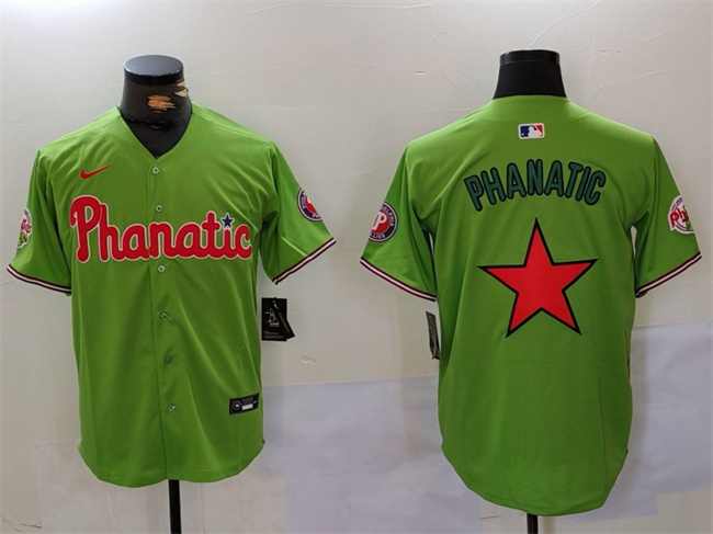 Philadelphia Phillies Phanatic Green Cool Base Stitched Jersey - Zenithce