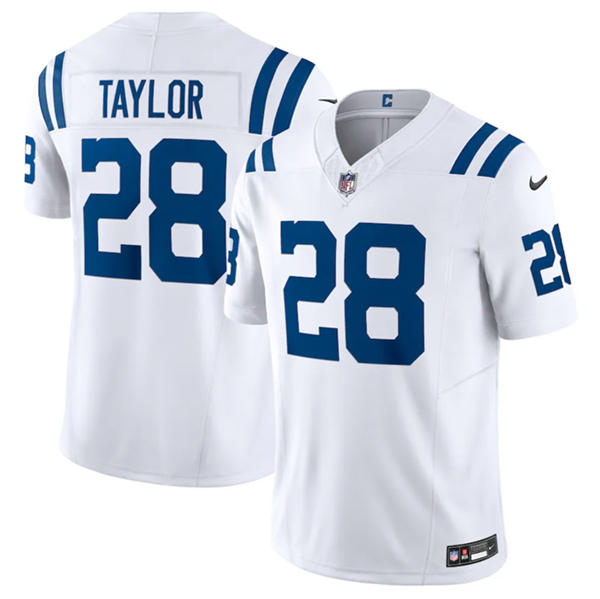 Indianapolis Colts #28 Jonathan Taylor White 2023 F.U.S.E Vapor Untouchable Stitched Jersey - Zenithce
