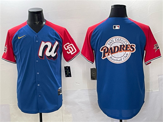 National League San Diego Padres Team Big Logo Blue Red Alternate 2025 All-Star Edition Limited Stitched Jersey - Zenithce