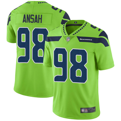 Seahawks #98 Ezekiel Ansah Greem Vapor Untouchable Limited Stitched Jersey - Zenithce