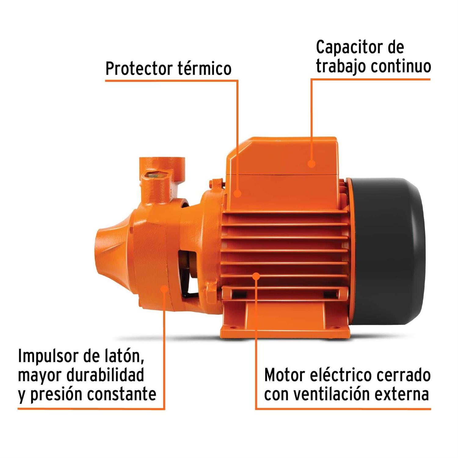 Truper 10068 1/2 HP Peripheral Impeller Water Pump - Zenithce
