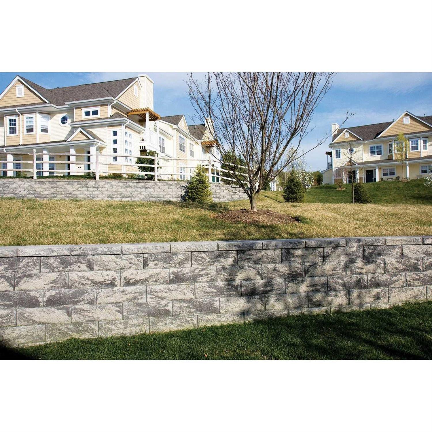 Lowe’s 16 x 6 x 10 Gray & Charcoal Basic Retaining Wall Block 17H2700GCH - Zenithce