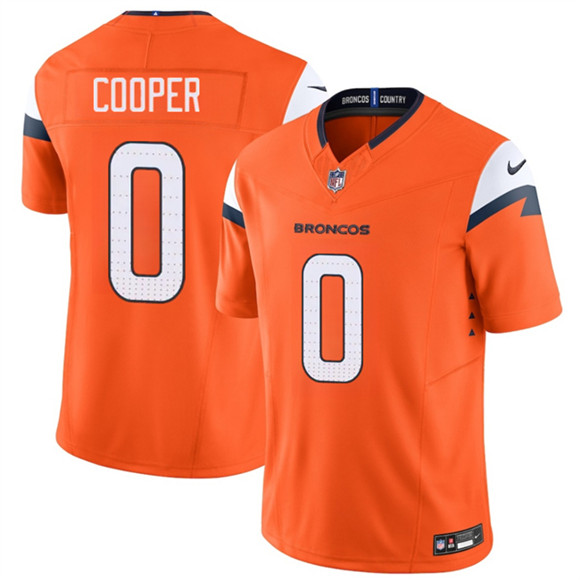 Denver Broncos #0 Jonathon Cooper Orange 2025 F.U.S.E. Vapor Limited Stitched Jersey - Zenithce