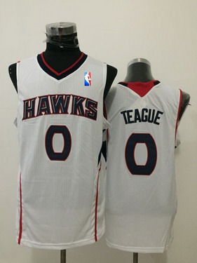 Atlanta Hawks #0 Jeff Teague White Swingman Jersey - Zenithce