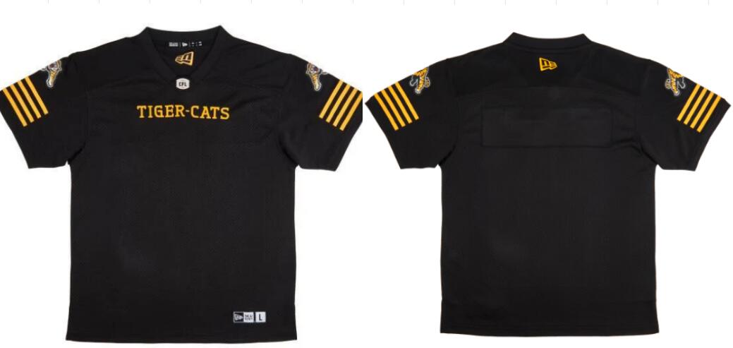 CFL Hamilton tiger cats Blank Black Crested Home Replica Jersey - Zenithce