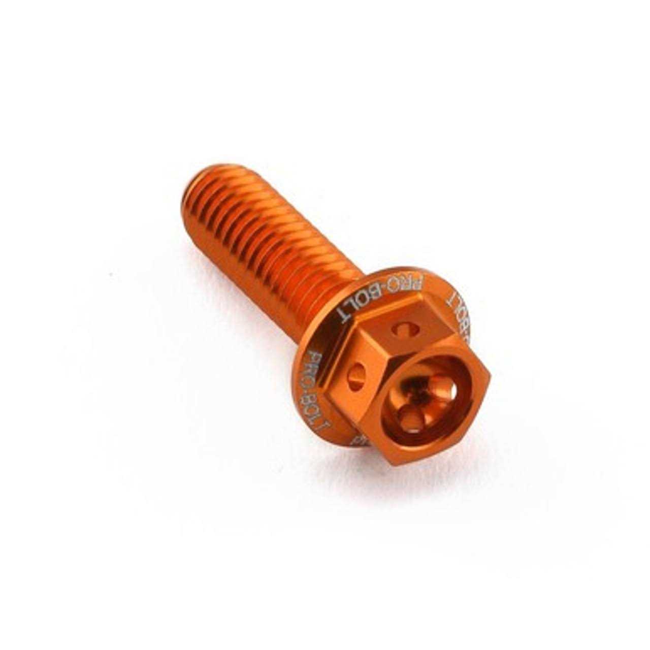 Pro-Bolt Aluminum Flanged Hex Head Bolt Race Spec Etched Pack - Zenithce