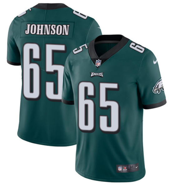 Philadelphia Eagles #65 Lane Johnson Green Vapor Untouchable Limited Stitched Jersey - Zenithce