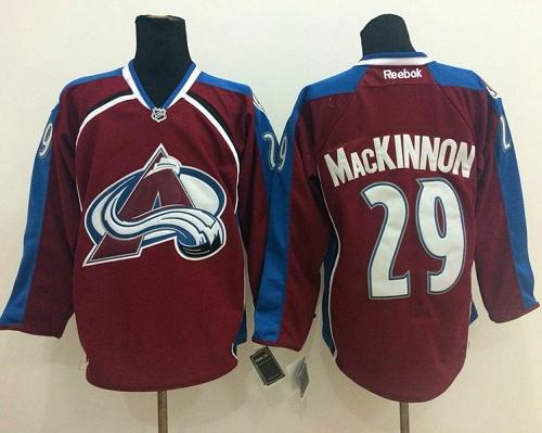 Avalanche #29 Nathan MacKinnon Red Home Stitched Jersey - Zenithce