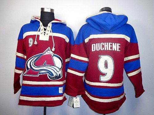 Avalanche #9 Matt Duchene Red Sawyer Hooded Sweatshirt Stitched Jersey - Zenithce