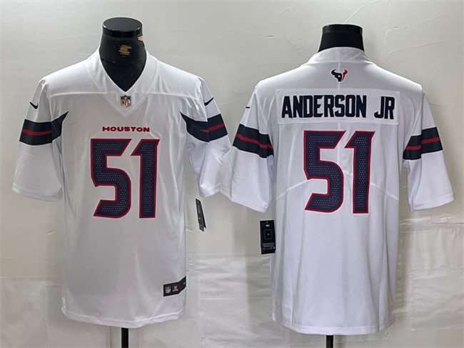 Houston Texans #51 Will Anderson Jr. White Vapor Untouchable Stitched Jersey - Zenithce