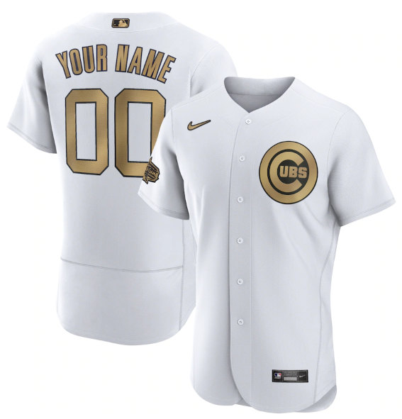 Chicago Cubs Custom White 2022 All-Star Flex Base Stitched Jersey - Zenithce