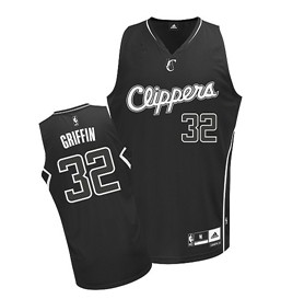 Los Angeles Clippers #32 Blake Griffin All Black With White Jersey - Zenithce