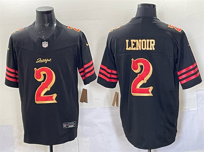 San Francisco 49ers #2 Deommodore Lenoir Black 2025 F.U.S.E. “Rivalries” Vapor Limited Stitched Jersey - Zenithce