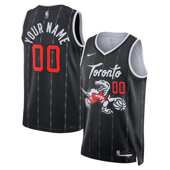 Toronto Raptors Custom Black 2025-26 City Edition Stitched Jersey - Zenithce