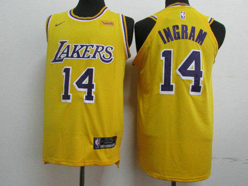 Lakers 14 Brandon Ingram Gold 2018-19 Authentic Jersey - Zenithce