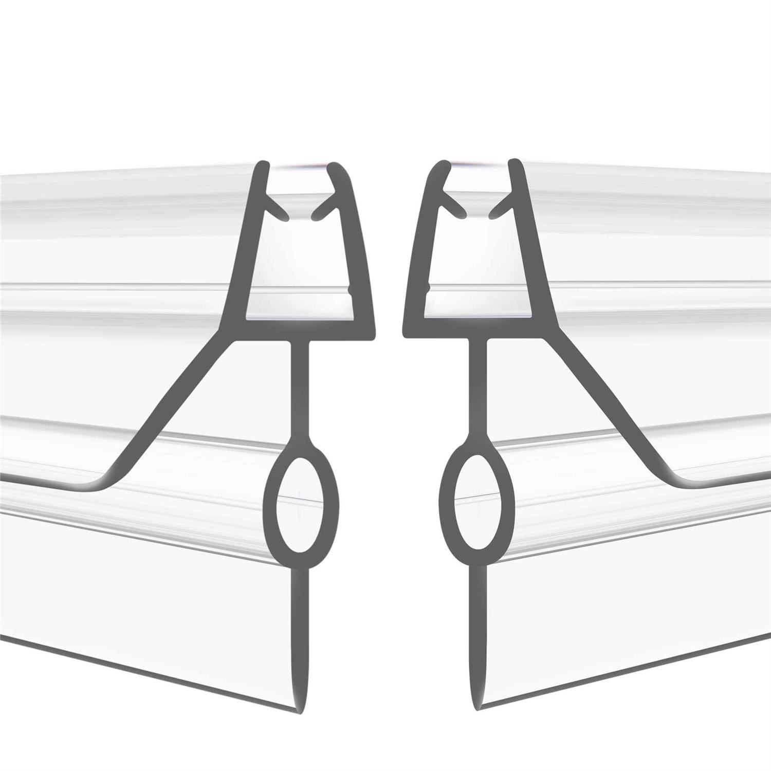 Gezmr 2-Pack Frameless Shower Door Bottom Seal - Zenithce
