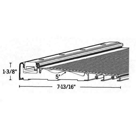 Endura Exterior Inswing Threshold 7 13/16 inch with Composite Cap and Composite Bottom - Zenithce