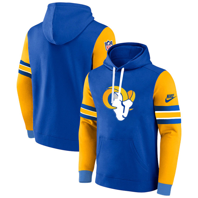 Los Angeles Rams Blue Yellow Pullover Hoodie - Zenithce
