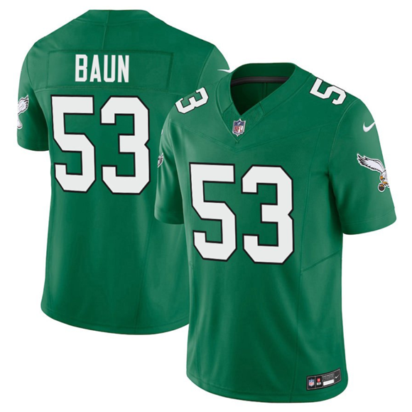Philadelphia Eagles #53 Zack Baun Kelly Green 2025 F.U.S.E. Vapor Untouchable Limited Football Stitched Jersey - Zenithce