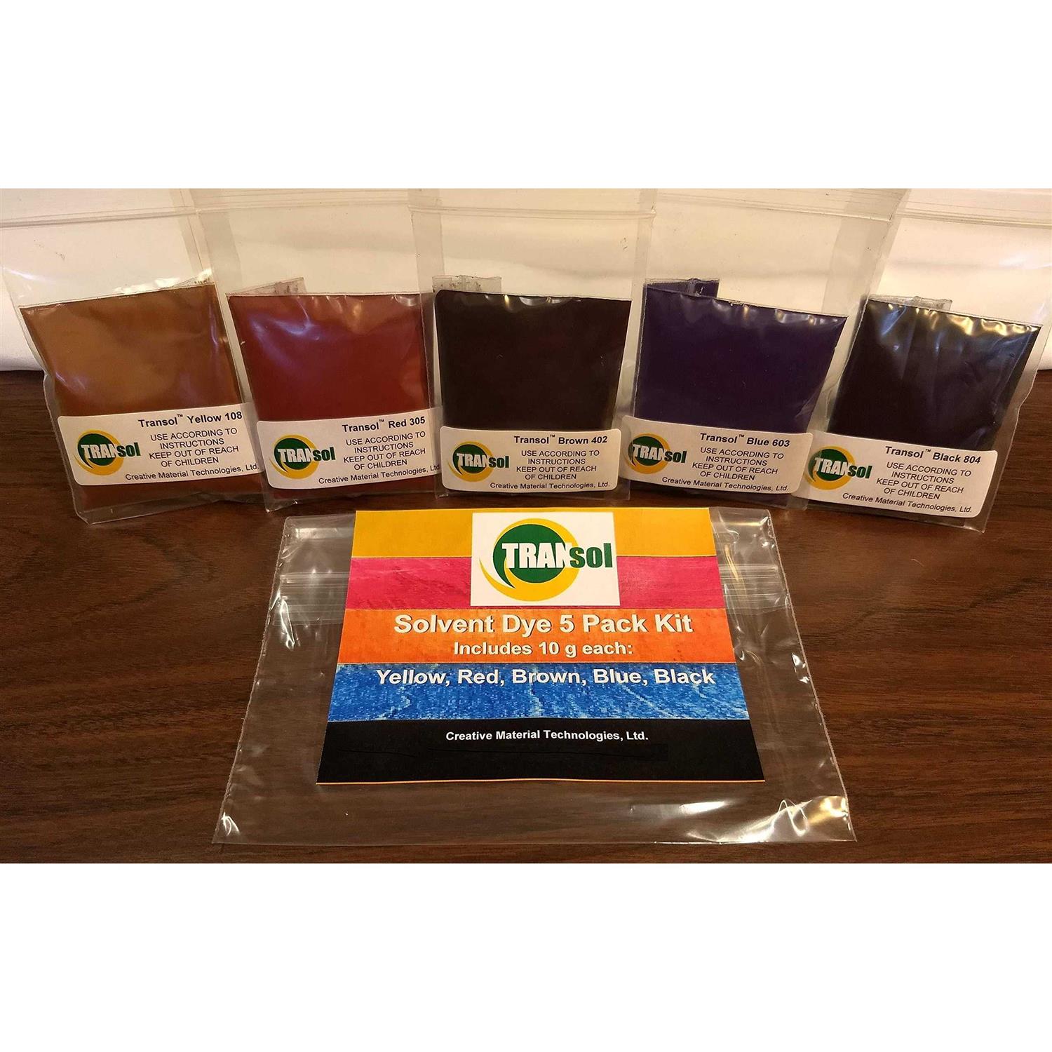 Wood Dye – Powdered Solvent 5 Color Kit – Wood Stain Kit - Zenithce