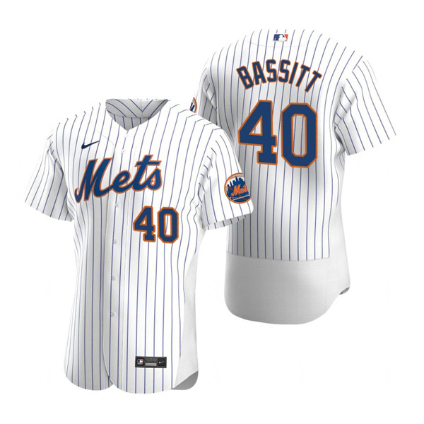 New York Mets #40 Chris Bassitt White Flex Base Stitched Jersey - Zenithce