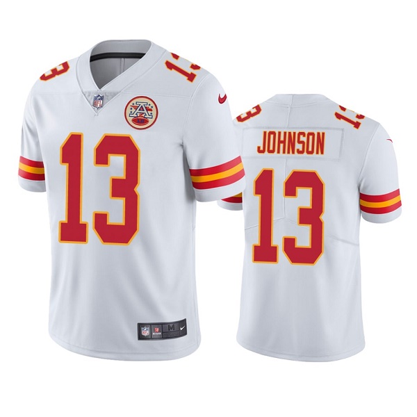 Kansas City Chiefs #13 Nazeeh Johnson White Vapor Untouchable Limited Stitched Football Jersey - Zenithce