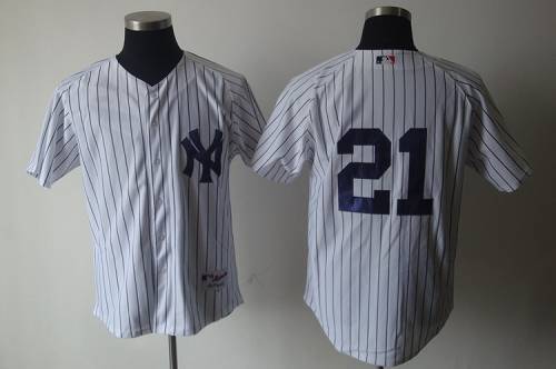 Yankees #21 Paul O'Neill White Cooperstown Stitched Jersey - Zenithce