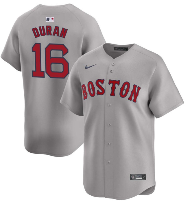 Boston Red Sox #16 Jarren Duran Gray 2024 Away Limited Stitched Jersey - Zenithce