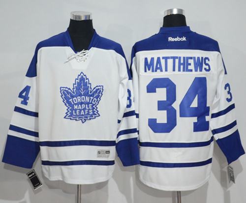 Maple Leafs #34 Auston Matthews White Third Stitched Jersey - Zenithce