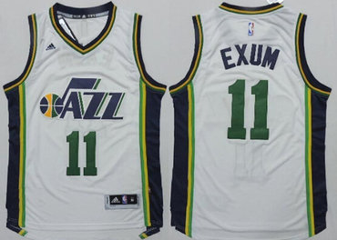 Utah Jazz #11 Dante Exum Revolution 30 Swingman 2014 New White Jersey - Zenithce