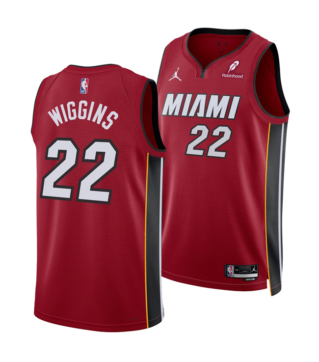 Miami Heat #22 Andrew Wiggins Red 2025 Statement Edition Swingman Stitched Jersey - Zenithce