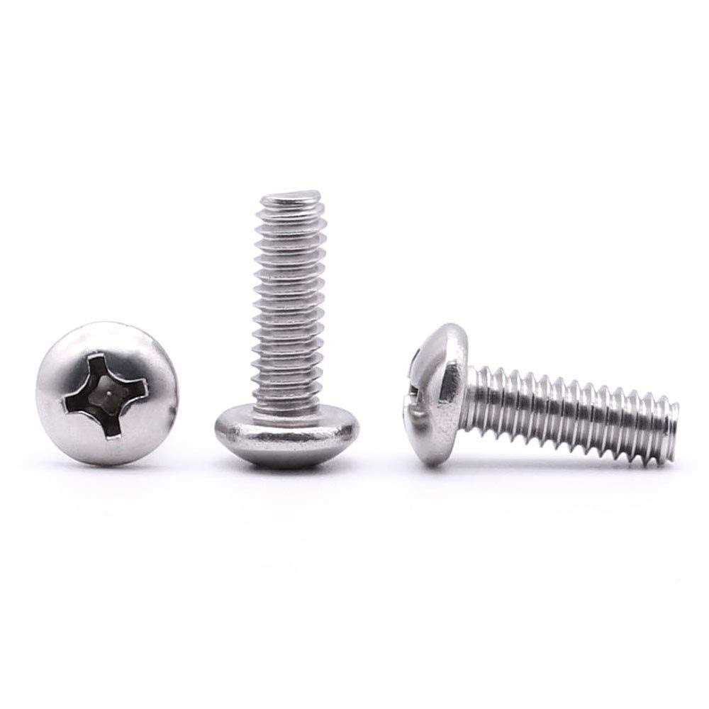 EASTLO Button Head Socket Cap Bolts Screws 304 Stainless Steel 18-8 - Zenithce