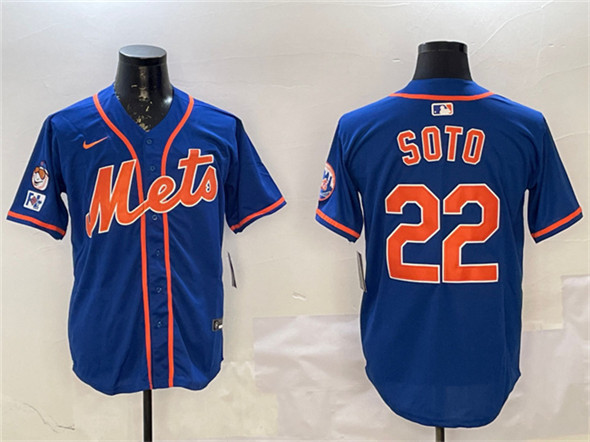 New York Mets #22 Juan Soto Royal 2025 Spring Training Alternate Limited Stitched Jersey - Zenithce