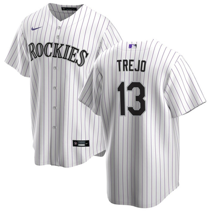 Colorado Rockies #13 Alan Trejo White Stitched Jersey - Zenithce