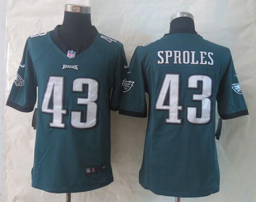 Eagles #43 Darren Sproles Midnight Green Team Color Stitched Game Nike Jersey - Zenithce
