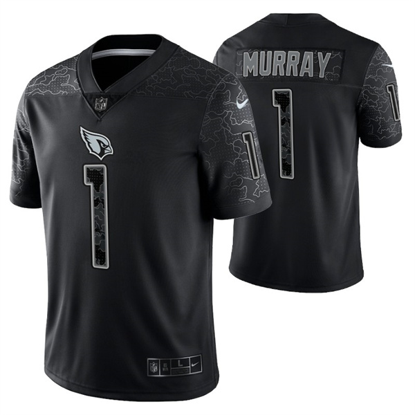 Arizona Cardinals #1 Kyler Murray Black Reflective Limited Stitched Football Jersey - Zenithce