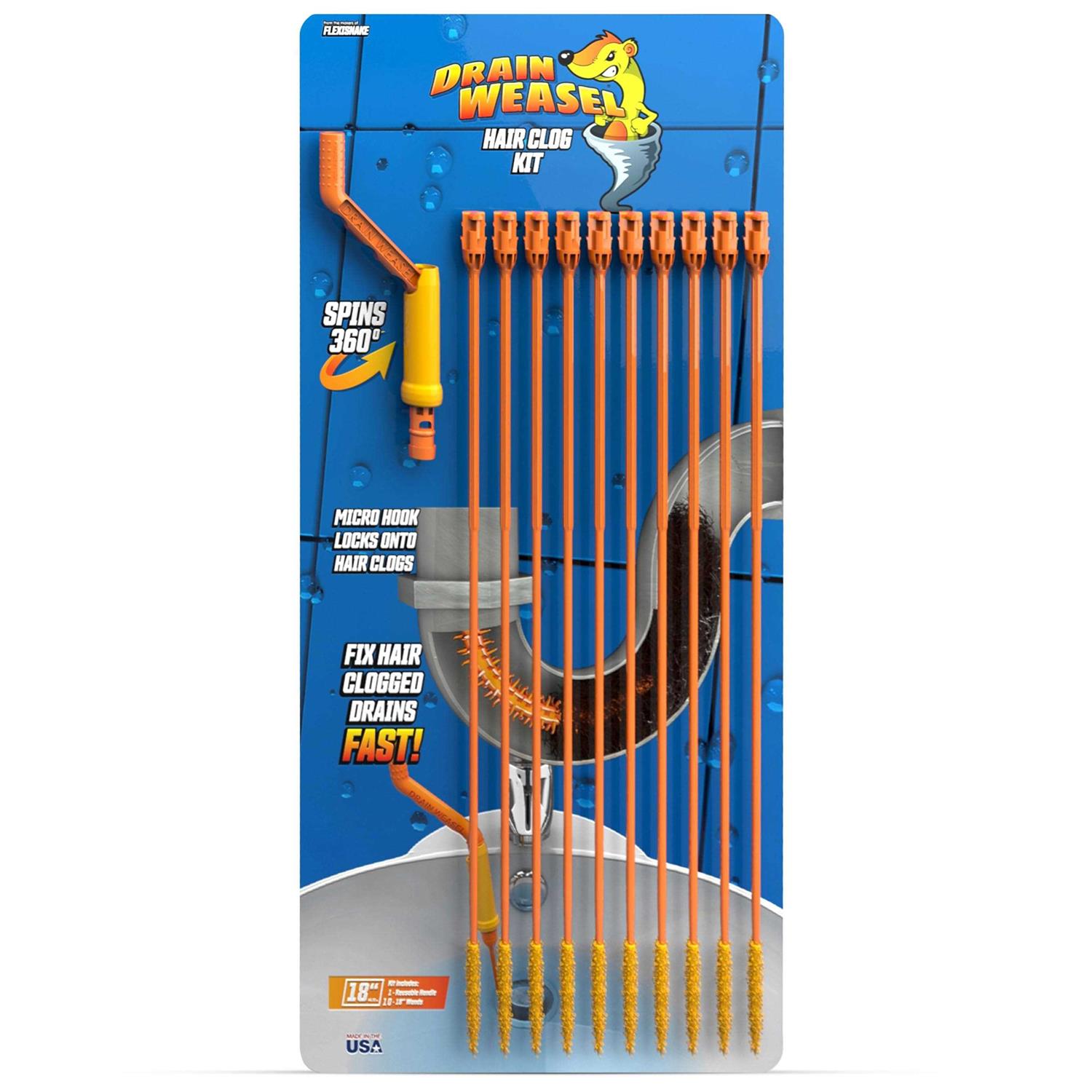 Flexisnake Drain Weasel Sink Snake Cleaner - Zenithce