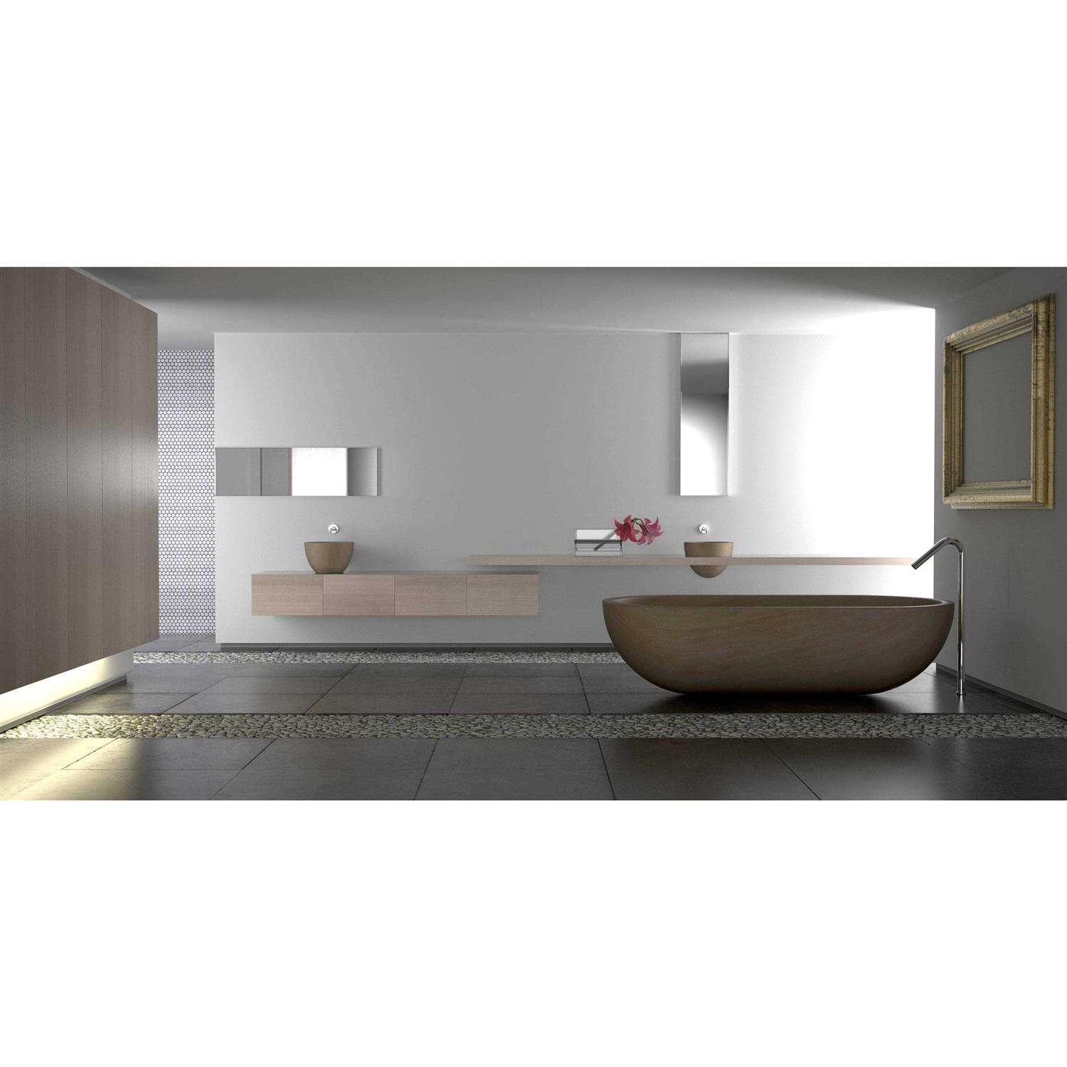 Rain Forest 12 in. x 12 Pebble Stone Floor and Wall Tile - Zenithce