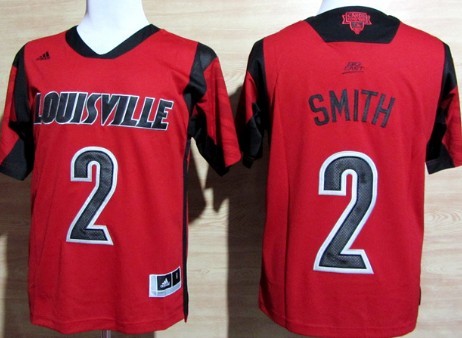 Louisville Cardinals #2 Russ Smith 2013 March Madness Red Jersey - Zenithce