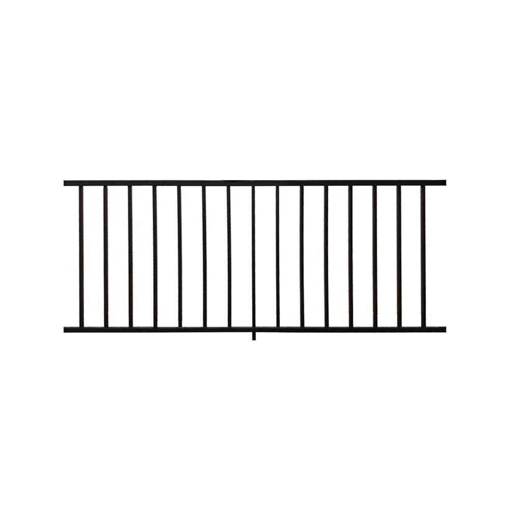Weatherables Stanford 36 in. H x Textured White Aluminum Stair Railing Kit - Zenithce