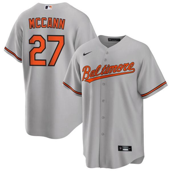 Baltimore Orioles #27 James McCann Gray Cool Base Stitched Jersey - Zenithce