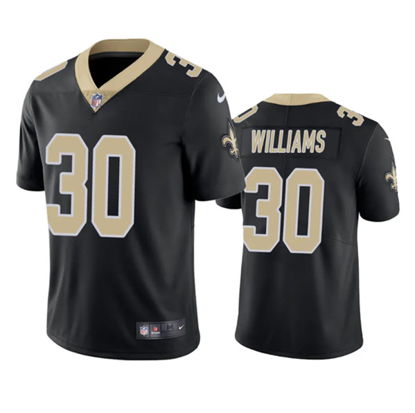 New Orleans Saints #30 Jamaal Williams Black Vapor Untouchable Stitched Jersey - Zenithce