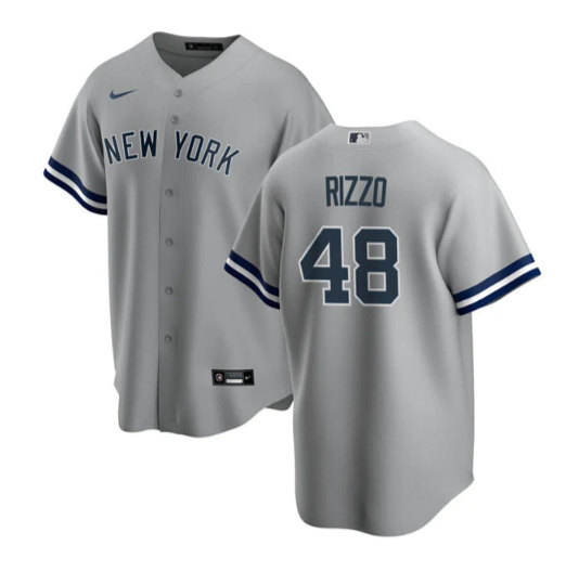 New York Yankees #48 Anthony Rizzo Gray Cool Base Stitched Baseball Jersey - Zenithce