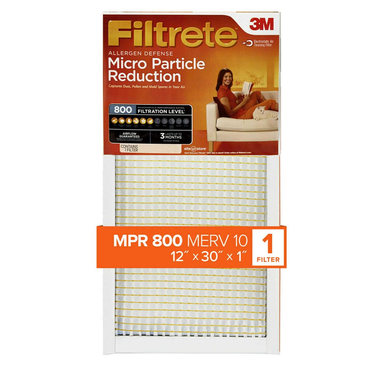 Filtrete Allergen Defense Micro Particle Reduction HVAC Furnace Air Filter - Zenithce